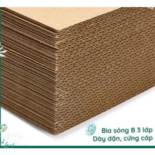 Combo 5 Tấm bìa carton 3 lớp làm các đồ tự tạo mầm non khổ A3, A4, A5