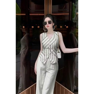 Set Đồ Nữ, Set Thiết Kế, Thời Trang Cao Cấp, Áo Sát Nách, Quần Dài, Đồ Công Sở - MI14