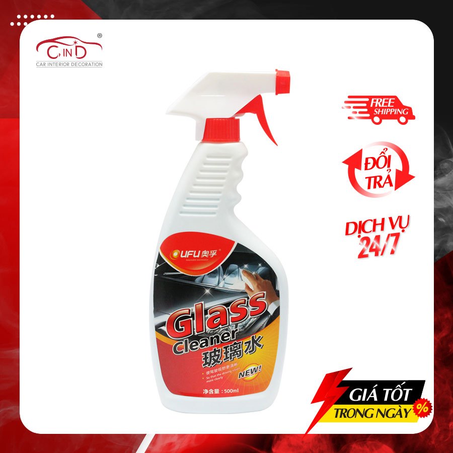 Nước Rửa Kính Xe Dạng Xịt OUFU AF-1208 500ml Phù Hợp Cho Nhiều Dòng Xe Ô Tô Xe Hơi Xe Tải