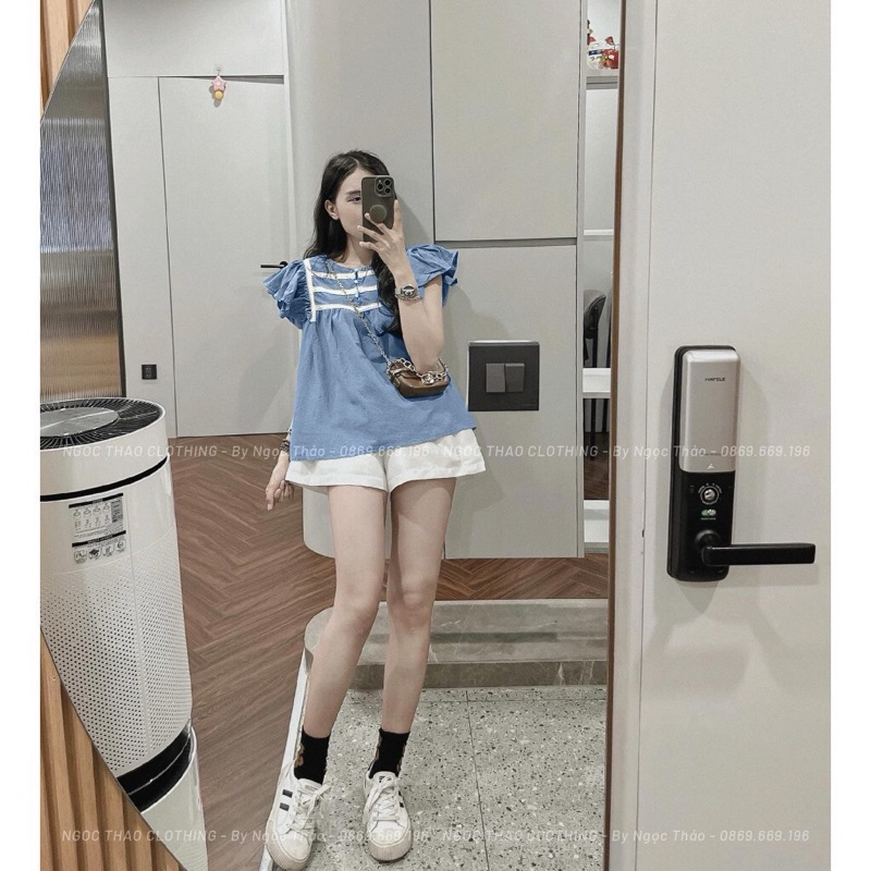 Sét bộ short bigsize che bụng siêu dễ thương (SR331)