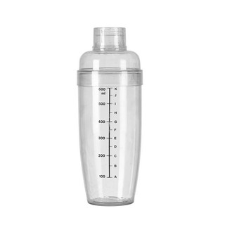 Bình lắc pha chế Shaker nhựa chia vạch đen chuyên dụng làm Cocktail cao cấp