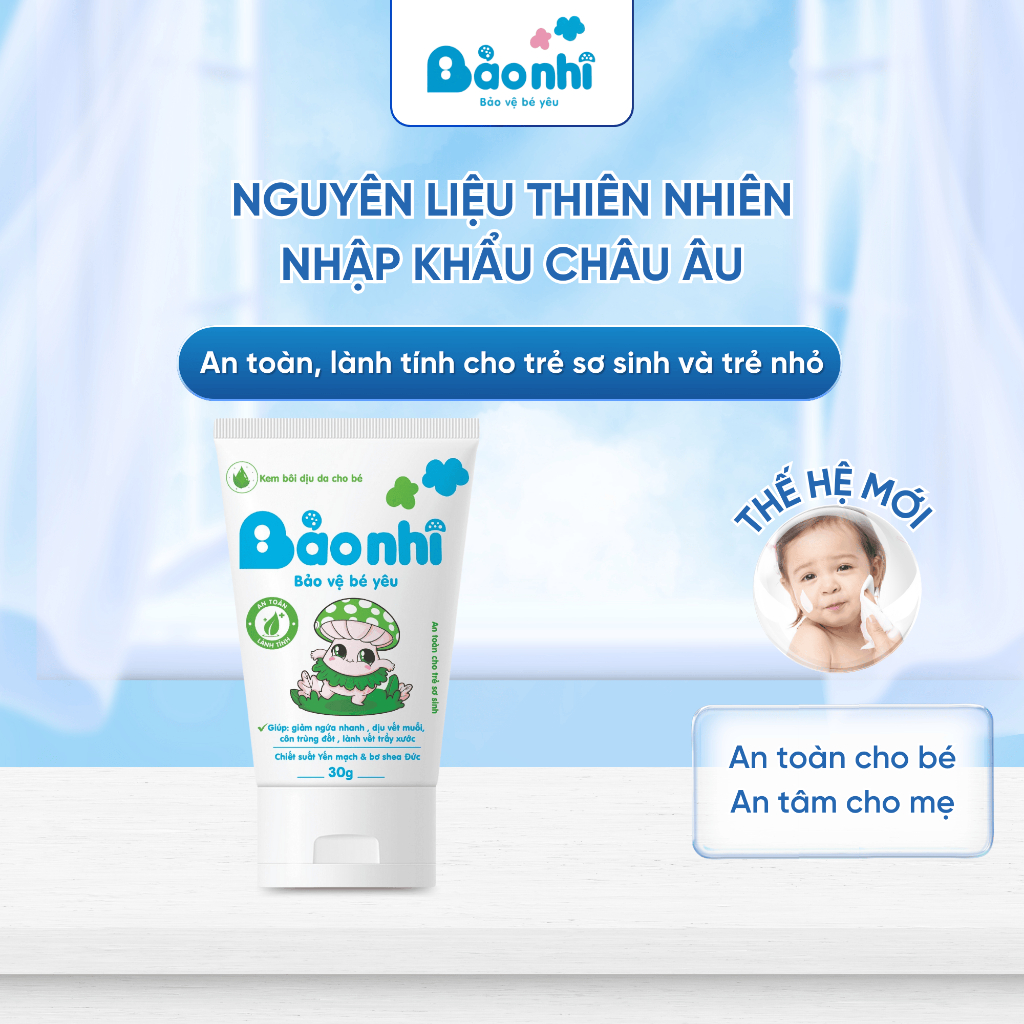 Kem Dưỡng Ẩm  Bảo Nhi Giúp Dịu Da , Giảm Ngứa Nhanh , Nứt Nẻ , Dịu Vết Muỗi , Côn Trùng Đốt ,Hăm Da