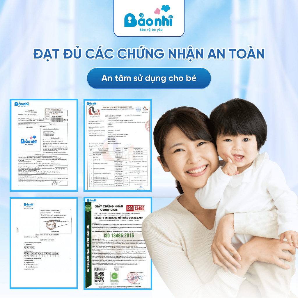 Nước Tắm Thảo Dược Bảo Nhi Giúp Giảm Mẩn Ngứa Và Rôm Sảy, Hỗ Trợ Làm Sạch, Mát Da Bé - Chai 200ml