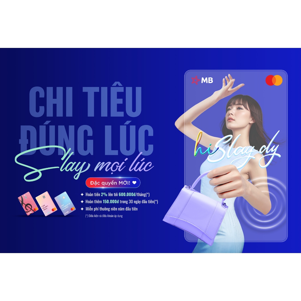 [Evoucher & Dịch vụ] Dịch vụ phát hành thẻ MB Hi Collection - Bộ sưu tập Hi Slay-dy Mastercard (Dark Version) | BigBuy360 - bigbuy360.vn