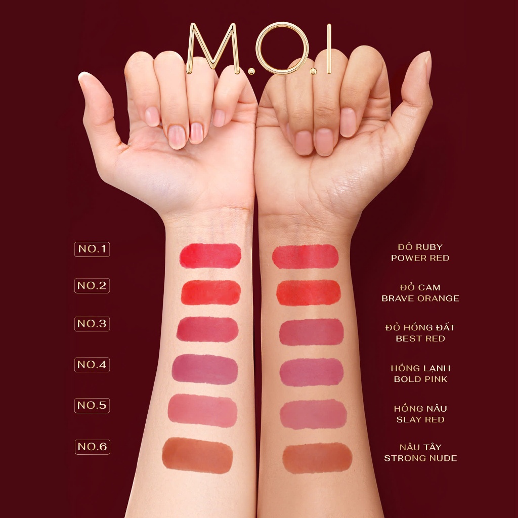 Ảnh Son thỏi cao cấp MOI Queen Of Rose Phiên bản giới hạn 4