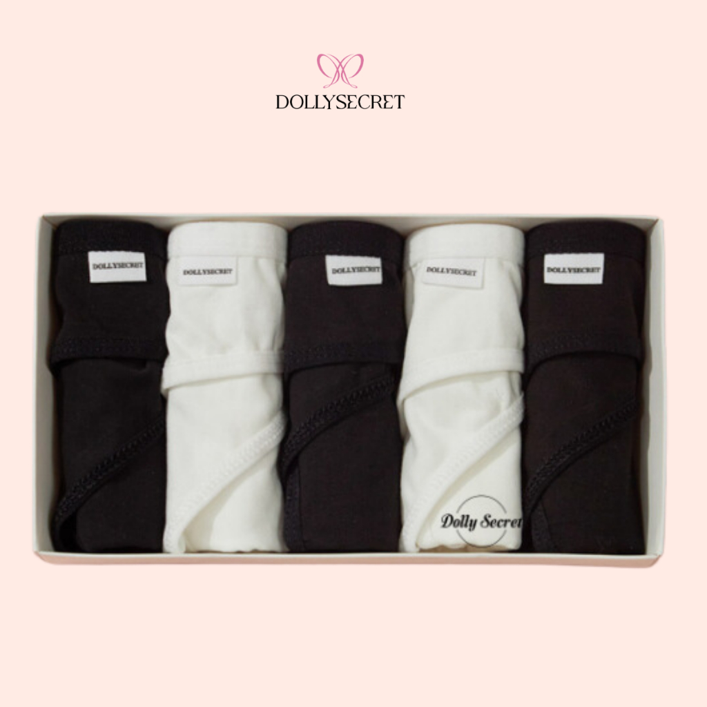 Quần Lót Cotton Kháng Khuẩn DOLLY SECRET Quần Lót Nữ 3 Màu Basic DS02