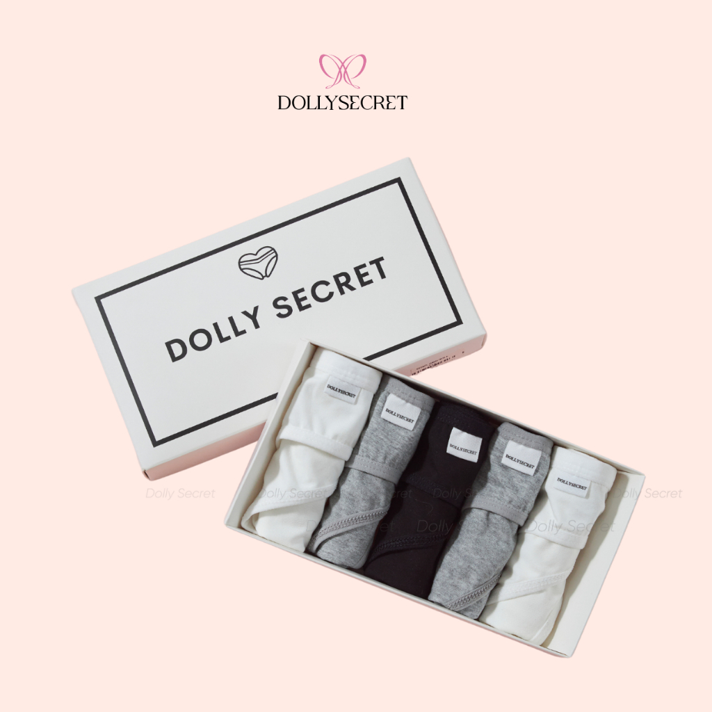 Quần Lót Cotton Kháng Khuẩn DOLLY SECRET Quần Lót Nữ 3 Màu Basic DS02