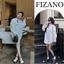 Áo sơ mi nữ, áo dài tay nữ đính hoa đá form overize chất thô mát sang chảnh Fizano HCOM25194