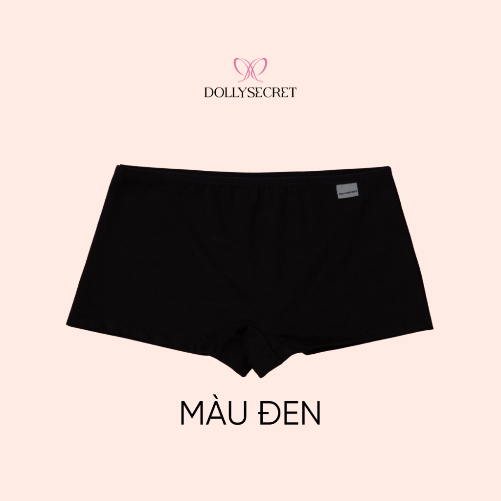 Quần chip đùi cotton siêu mềm mại thoáng mát DOLLY SECRET OFFICIAL. Quần boxer quần bảo hộ mặc trong váy DS08