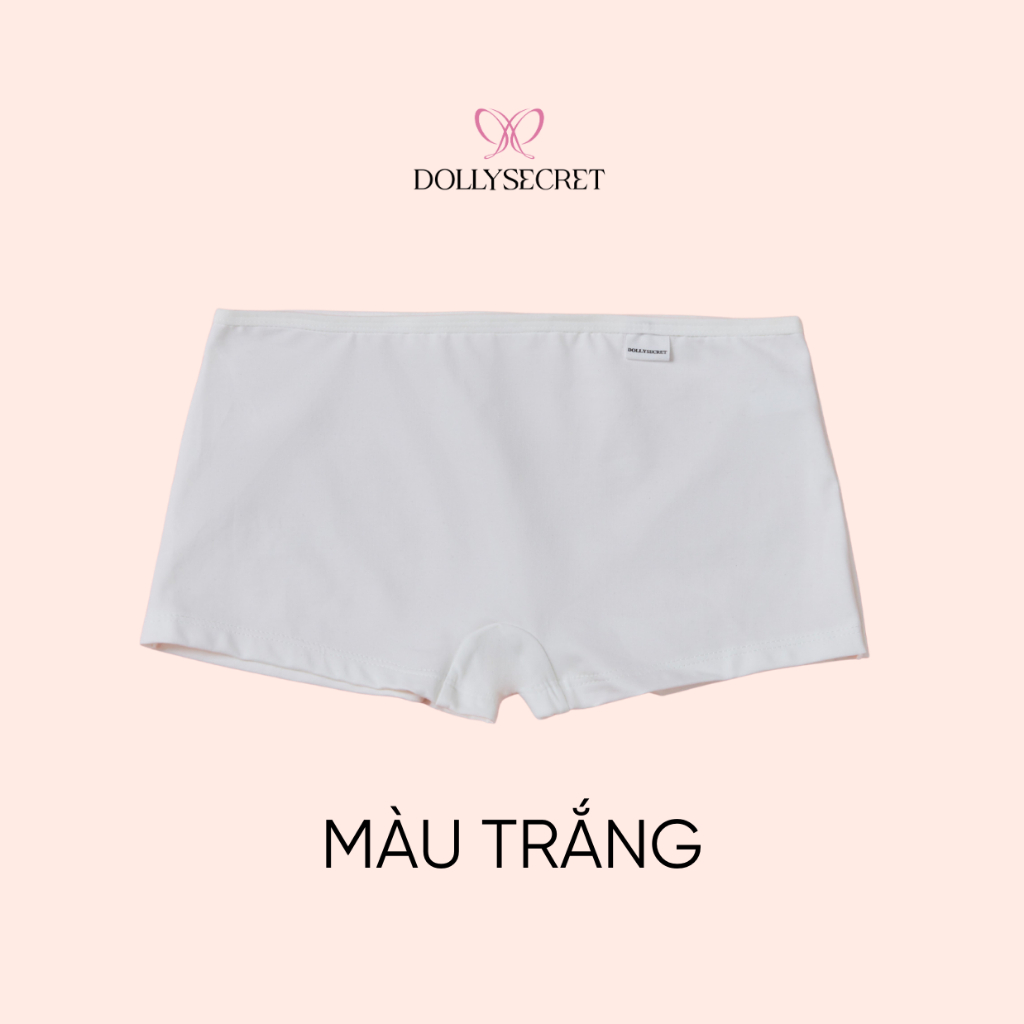 Quần chip đùi cotton siêu mềm mại thoáng mát DOLLY SECRET OFFICIAL. Quần boxer quần bảo hộ mặc trong váy DS08