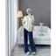 Bộ thể thao nữ, set bộ nữ áo thun tay ngắn phối line mix quần suông ống rộng chất thun mát 2 màu Fizano HCOM25195