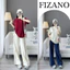Bộ thể thao nữ, set bộ nữ áo thun tay ngắn phối line mix quần suông ống rộng chất thun mát 2 màu Fizano HCOM25195