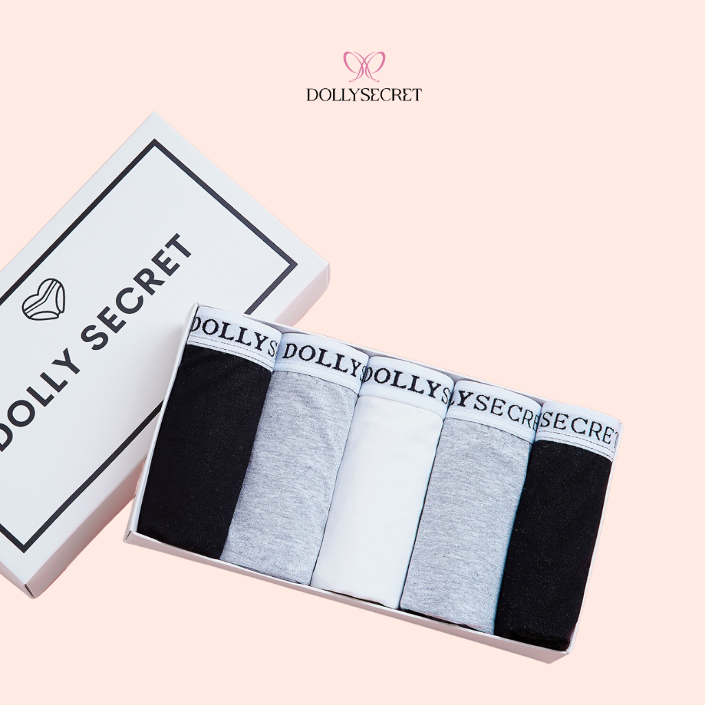 Quần Lót Nữ Quần Bảo Hộ  DOLLY SECRET Quần Lót Mặc Trong Váy Dáng Đùi BOXER DOLLY SECRET Đáy 2 Lớp Kháng Khuẩn DS09