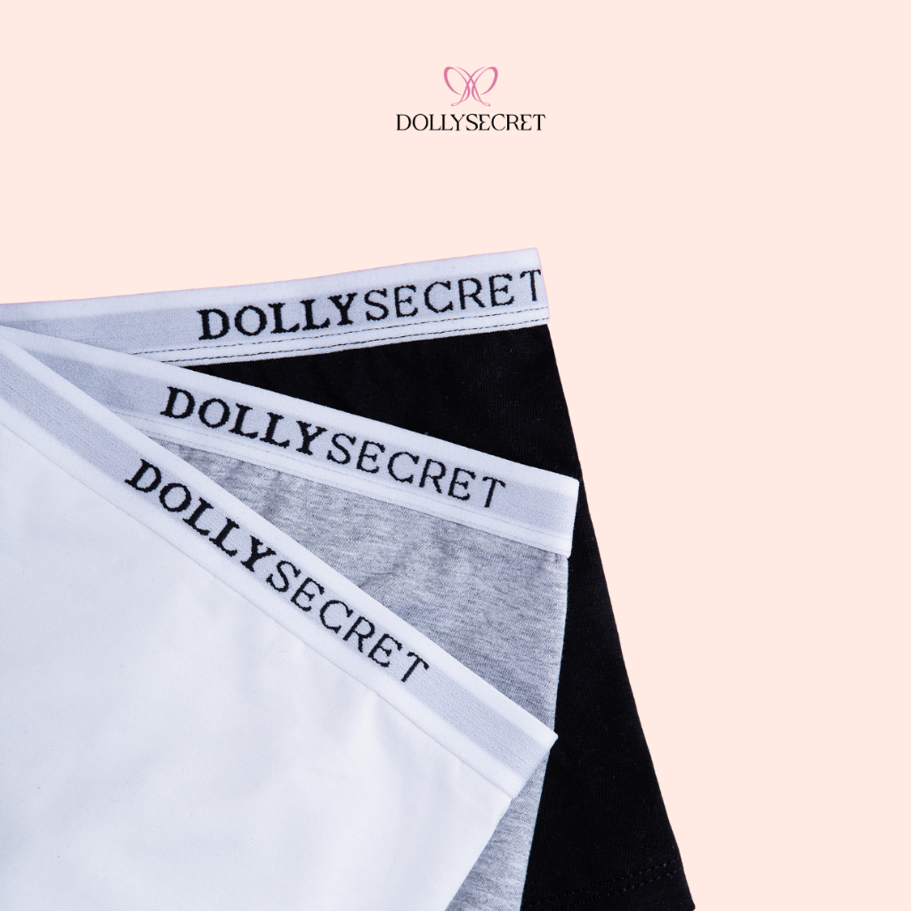 Quần Lót Nữ Quần Bảo Hộ  DOLLY SECRET Quần Lót Mặc Trong Váy Dáng Đùi BOXER DOLLY SECRET Đáy 2 Lớp Kháng Khuẩn DS09