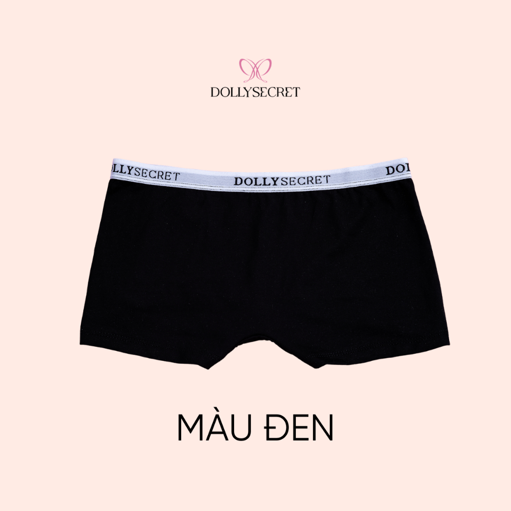 Quần Lót Nữ Quần Bảo Hộ  DOLLY SECRET Quần Lót Mặc Trong Váy Dáng Đùi BOXER DOLLY SECRET Đáy 2 Lớp Kháng Khuẩn DS09