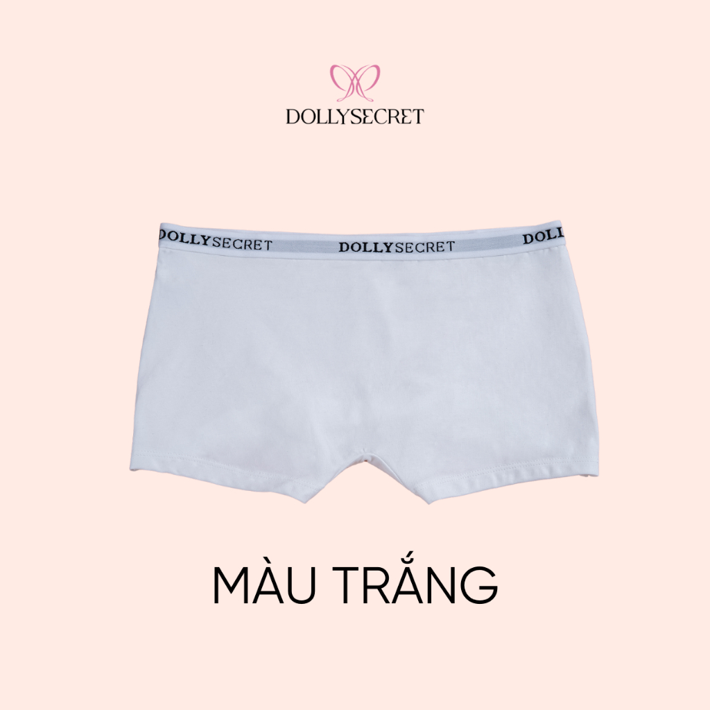 Quần Lót Nữ Quần Bảo Hộ  DOLLY SECRET Quần Lót Mặc Trong Váy Dáng Đùi BOXER DOLLY SECRET Đáy 2 Lớp Kháng Khuẩn DS09