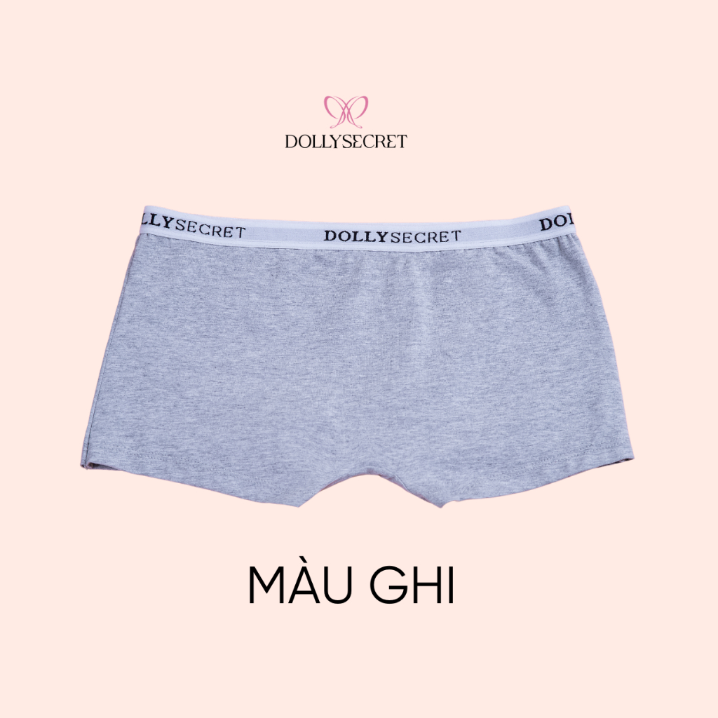 Quần Lót Nữ Quần Bảo Hộ  DOLLY SECRET Quần Lót Mặc Trong Váy Dáng Đùi BOXER DOLLY SECRET Đáy 2 Lớp Kháng Khuẩn DS09