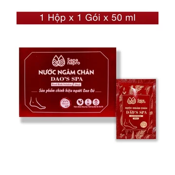 Muối ngâm chân Nước ngâm chân Dao's Spa nước ngâm chân thảo dược giúp ngủ ngon, cải thiện xương khớp