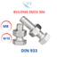 Bulong Lục Giác Ngoài INOX 304 M8 M10 (8 Ly - 10 Ly) - Bu Lông Inox Chống Gỉ Đủ Size 20mm Đến 200mm