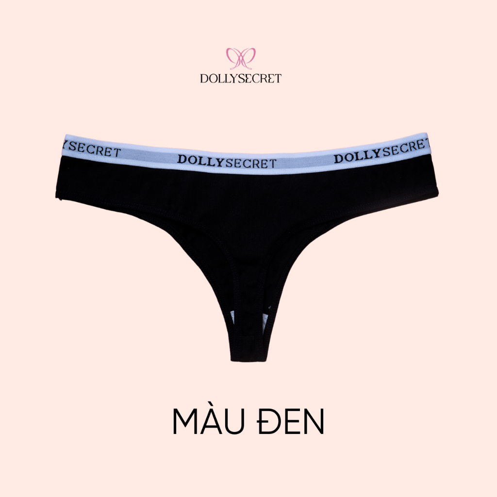 Quần Lót Lọt Khe Nữ Cotton Cạp Chữ DOLLY SECRET Quần Lót Dáng Sexy Gợi Cảm Đi Biển Dáng Sporty DS10