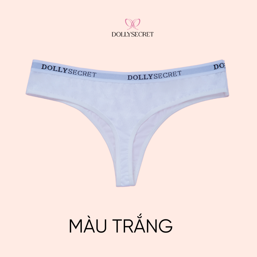 Quần Lót Lọt Khe Nữ Cotton Cạp Chữ DOLLY SECRET Quần Lót Dáng Sexy Gợi Cảm Đi Biển Dáng Sporty DS10