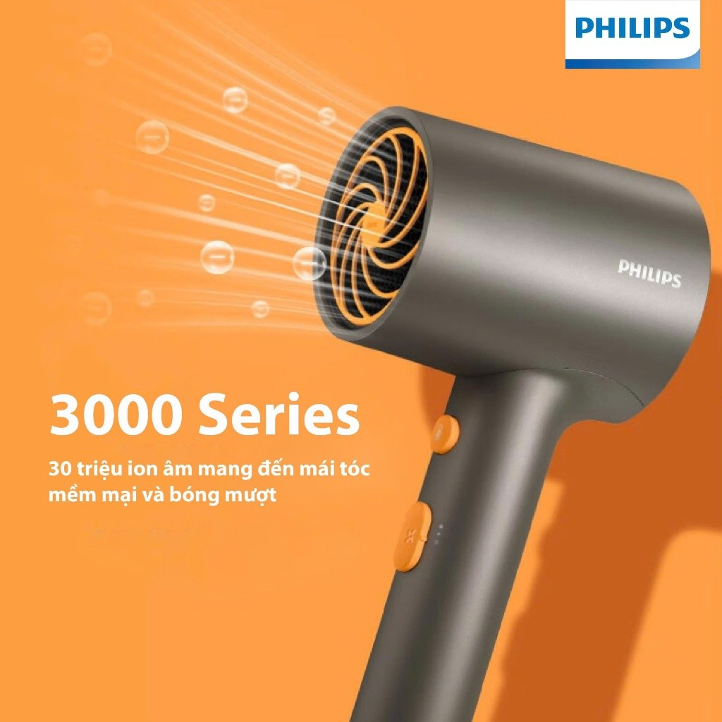 Máy sấy tóc Philips series 3000 BHD321/00 | BHD321/50 - Hàng Chính Hãng - Bảo Hành 24 Tháng