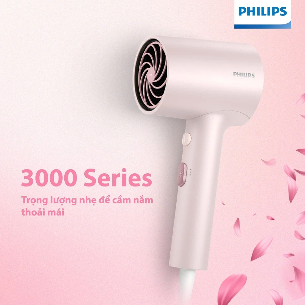 Máy sấy tóc Philips series 3000 BHD321/00 | BHD321/50 - Hàng Chính Hãng - Bảo Hành 24 Tháng