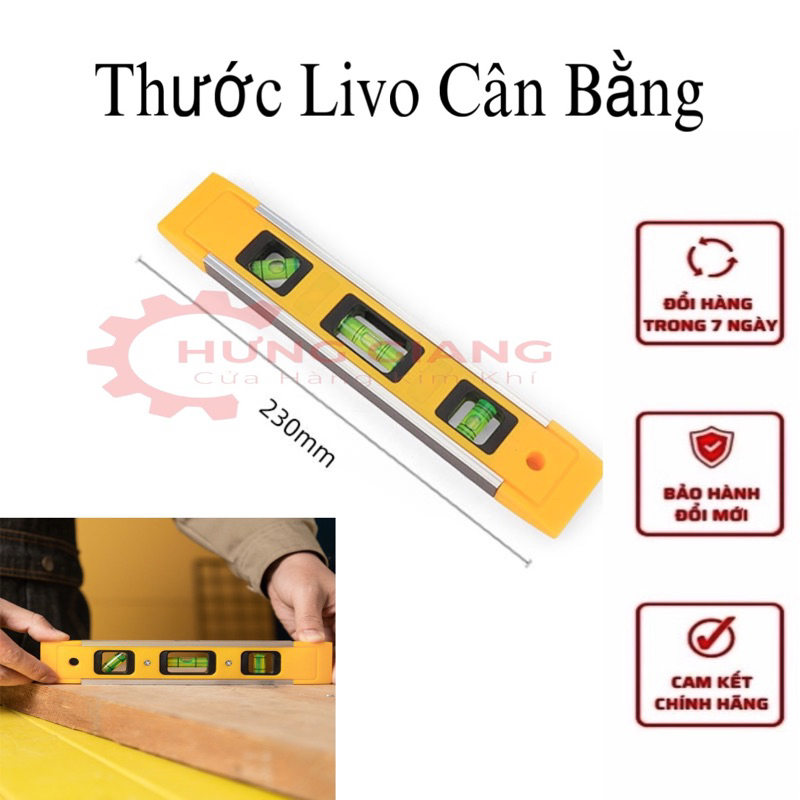 Thước Thuỷ, Thươc Li Vô BOSI Đo Góc và Độ Nghiêng Có Từ Tính Hút Sắt Tiện Lợi 230mm
