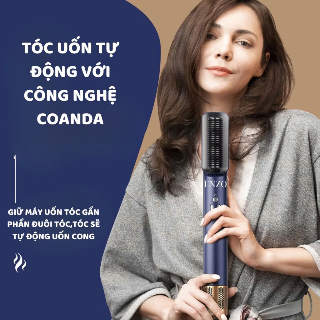 Ảnh Lược điện ENZO 755,759 Thương hiệu Italia, máy uốn tóc đa năng 7in1 với công nghệ ion âm Bảo hành 5 năm 3