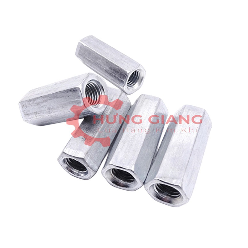 10 Nối Ty Ren M6,M8,M10,M12,M14 Chất liệu thép carbon Lục Giác