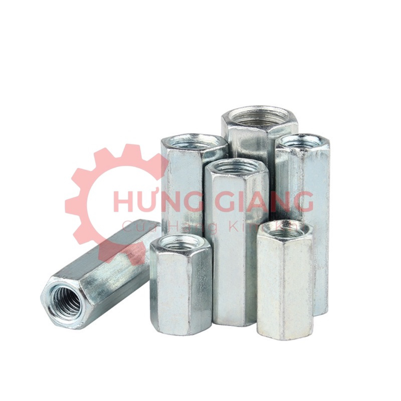 10 Nối Ty Ren M6,M8,M10,M12,M14 Chất liệu thép carbon Lục Giác