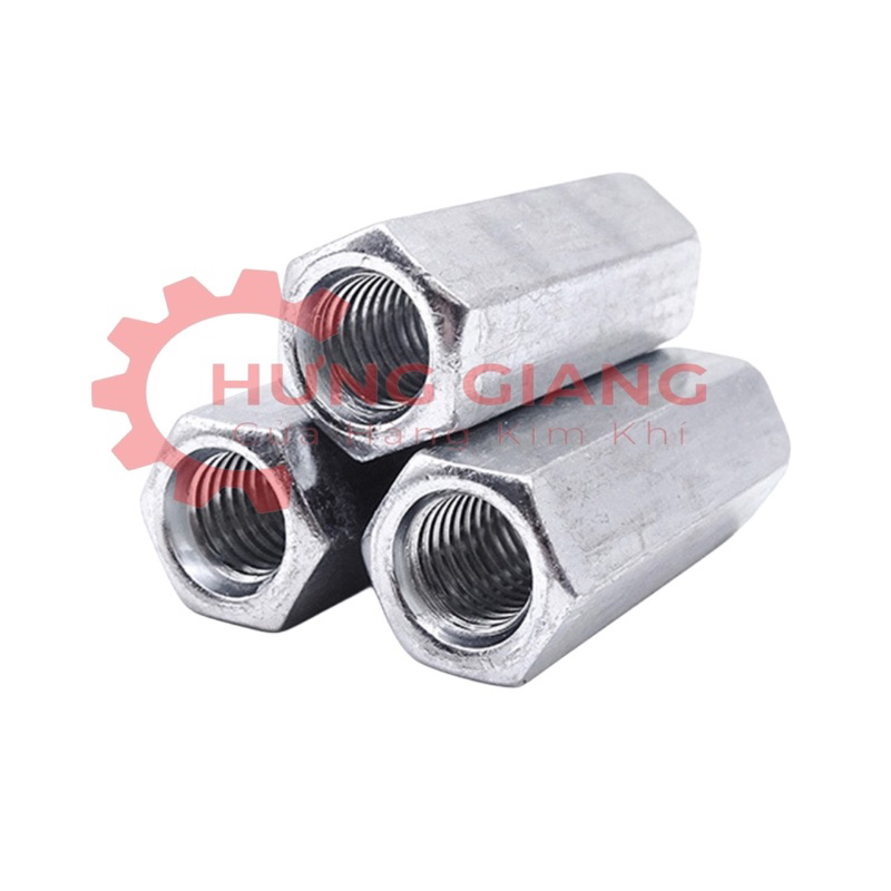 10 Nối Ty Ren M6,M8,M10,M12,M14 Chất liệu thép carbon Lục Giác