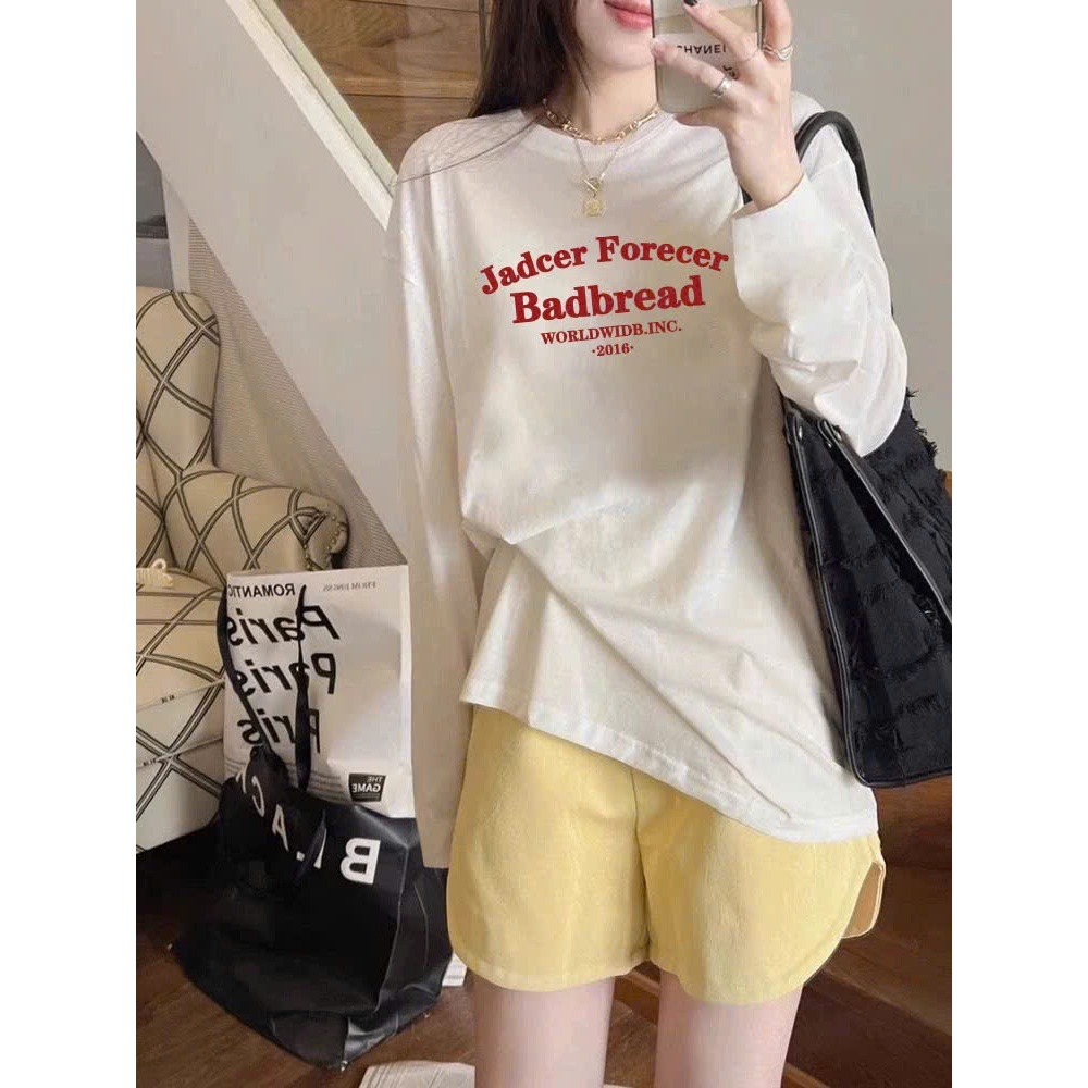 Áo thun nữ tay dài thun xượt JULY FASHION, Áo dài tay nữ in hình chất vải mềm mát chống nắng mùa hè