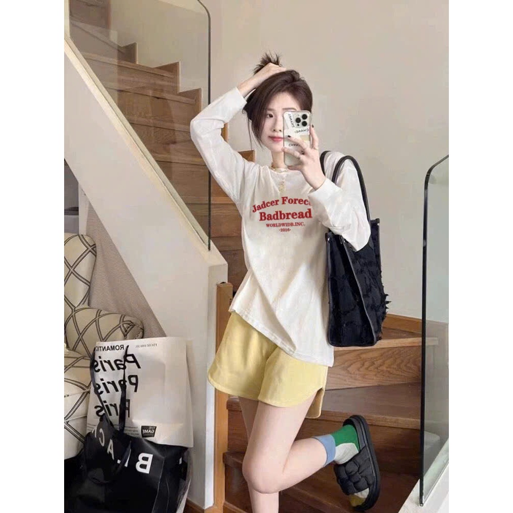 Áo thun nữ tay dài thun xượt JULY FASHION, Áo dài tay nữ in hình chất vải mềm mát chống nắng mùa hè
