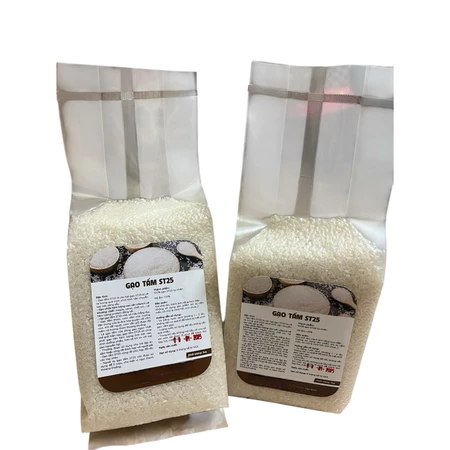 (1kg) Gạo tấm ST25 - Gạo sạch, gạo tấm nhuyễn tơi mềm thơm ngon