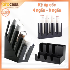 Kệ đựng ly - khay xếp ly cà phê take away trà sữa - 2 ngăn - 4 ngăn - 9 ngăn