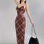 KATE [L.Studio] Đầm 2 dây dáng dài đuội cá nhẹ SẴN MUSH ngực, cổ V sâu quyến rũ. Chất thun lưới mesh