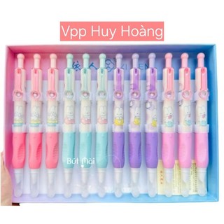 Bút máy bấm, bút mực luyện chữ đẹp 2 trong 1 bơm mực và ống mực đều được