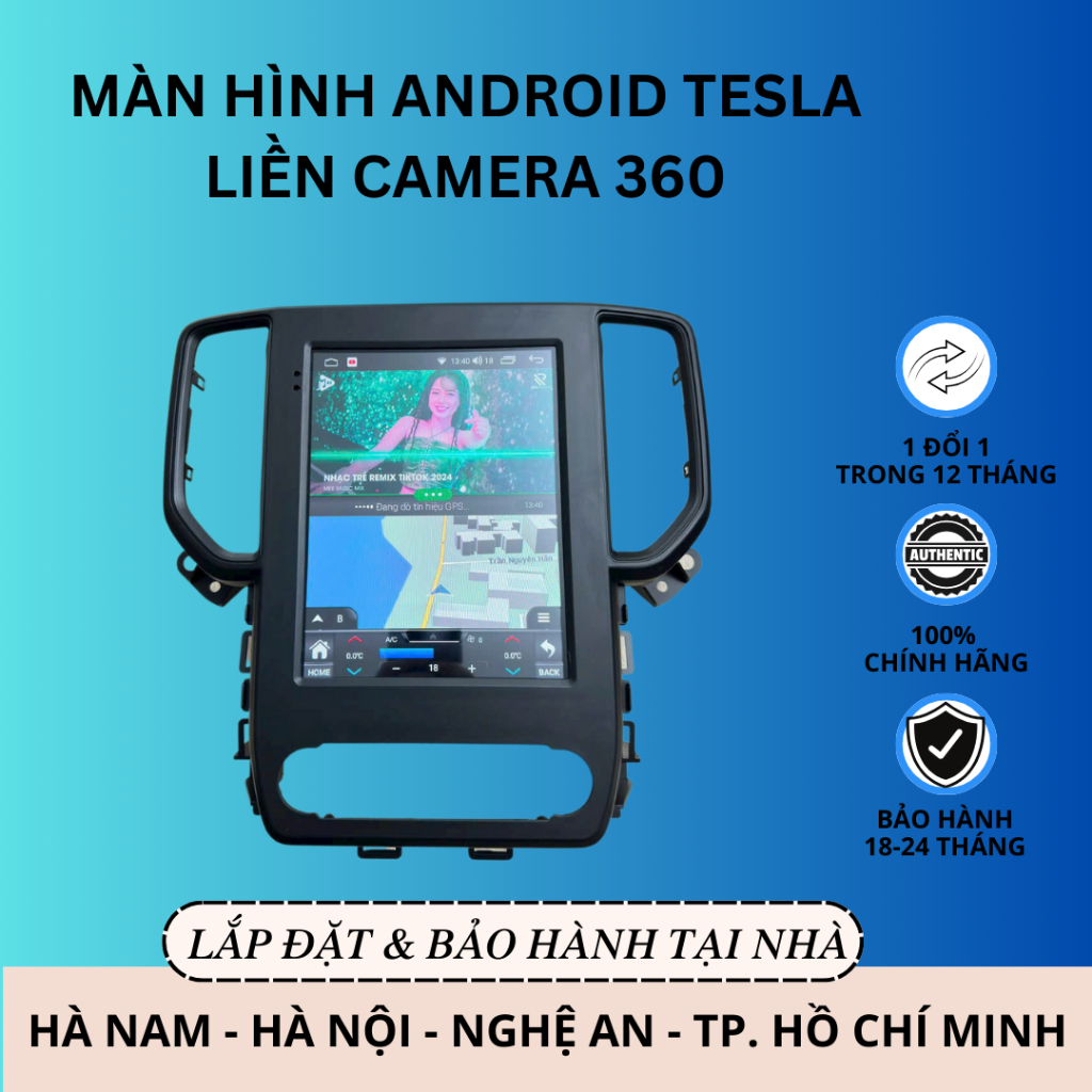 Màn Hình Android Tesla | Theo Xe Ford Ranger, Everest 2022-2025 | Liền ...