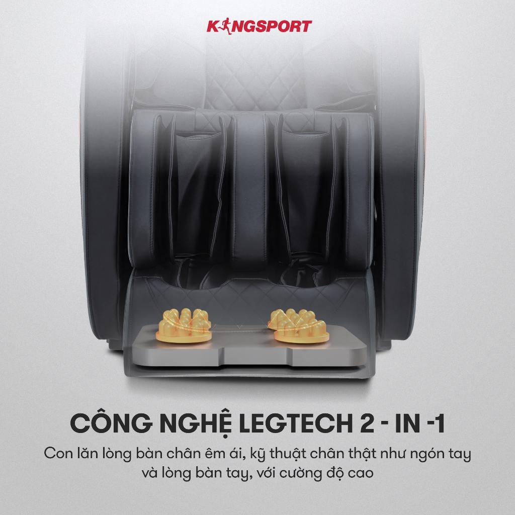 CHỈ GIAO MIỀN NAM | Ghế massage toàn thân KINGSPORT G8 công nghệ làm ấm Warmtech, thiết kế hiện đại