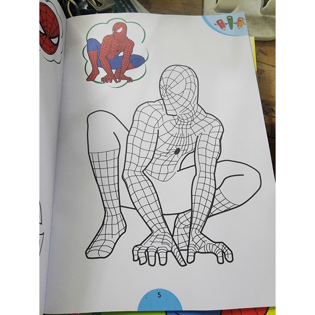 Ảnh sách - tô màu spider-man tặng kèm stickers spider man 2