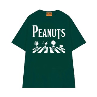 Áo Thun NGỐ TEE Peanuts Snoopy và Những Người Bạn Băng Qua Đường Chất Vải Cotton 75 Thoáng Mát