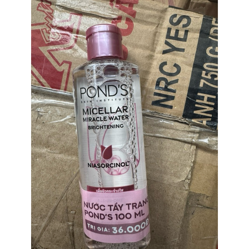 (hkm) Nước tẩy trang làm sáng da Pond's Brightening Micellar Water Vitamin 100ml