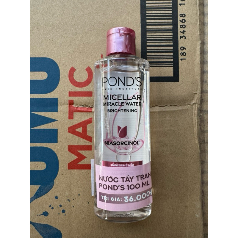 (hkm) Nước tẩy trang làm sáng da Pond's Brightening Micellar Water Vitamin 100ml