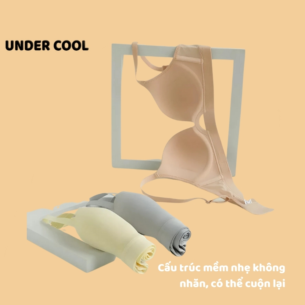 Áo Lót Nữ UNDERCOOL Vạt Thoáng Khí Đẩy Ngực Tự Nhiên V Sâu Gợi Cảm Họa Tiết MC Màu Hot Trend AL62