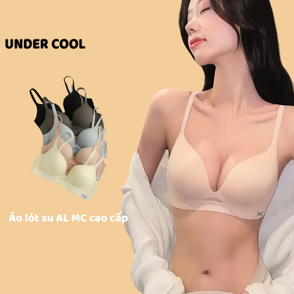 Áo Lót Nữ UNDERCOOL Vạt Thoáng Khí Đẩy Ngực Tự Nhiên V Sâu Gợi Cảm Họa Tiết MC Màu Hot Trend AL62