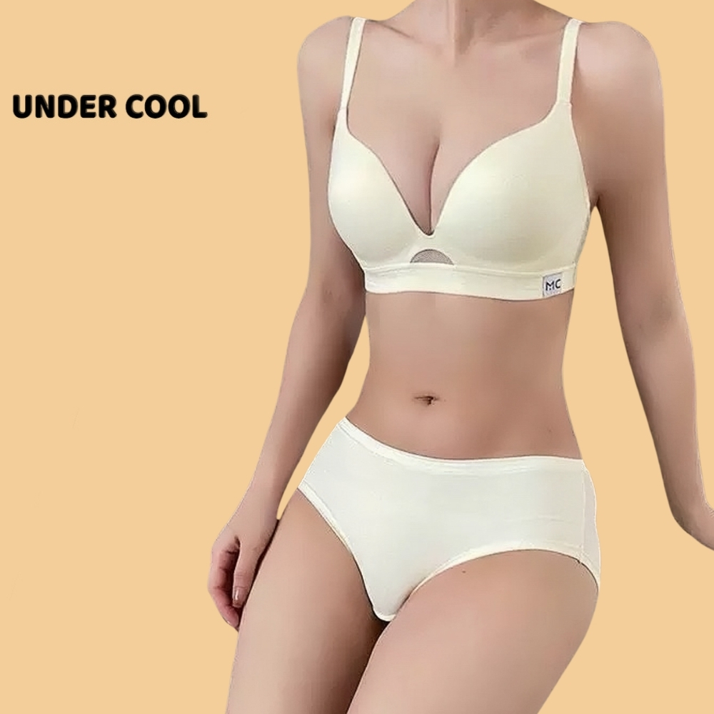 Áo Lót Nữ UNDERCOOL Vạt Thoáng Khí Đẩy Ngực Tự Nhiên V Sâu Gợi Cảm Họa Tiết MC Màu Hot Trend AL62