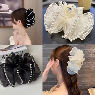 Các mẫu kẹp tóc nhiều lớp họa tiết xinh xắn tiểu thư cho chị em