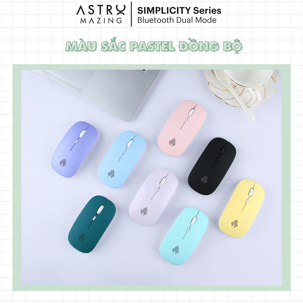 Ảnh Combo chuột và bàn phím AstroMazing bluetooth không dây size mini cho máy tính bảng, tablet 1