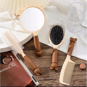 SET 4 GƯƠNG LƯỢC HÌNH GẤU SIÊU XINH CHO NỮ